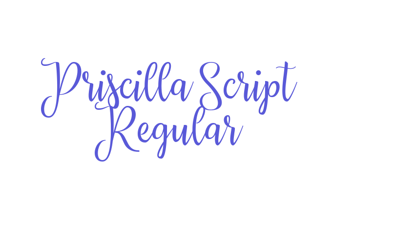 Priscilla Script Regular Font