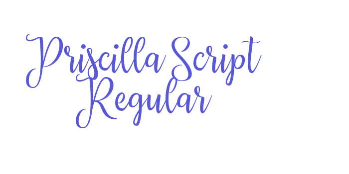 Priscilla Script Regular Font Download