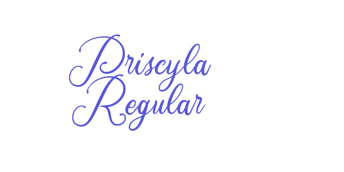 Priscyla Regular Font Download