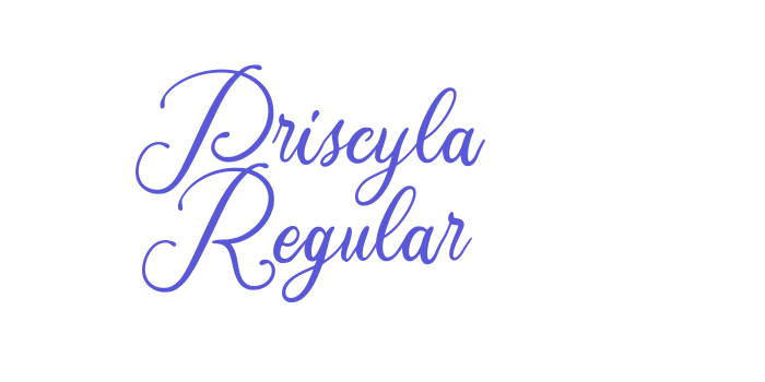 Priscyla Regular Font