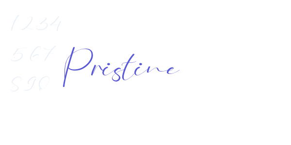 Pristine font free