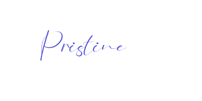 Pristine Font