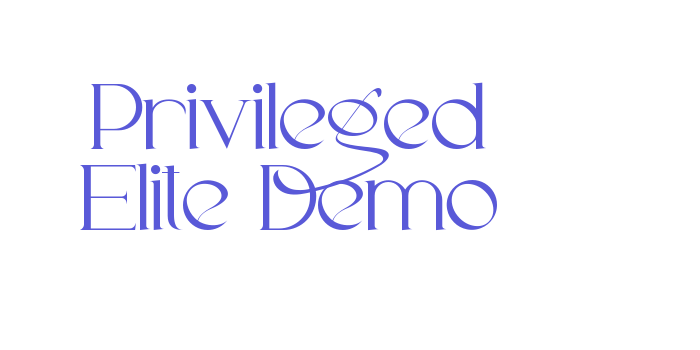 Privileged Elite Demo Font Download