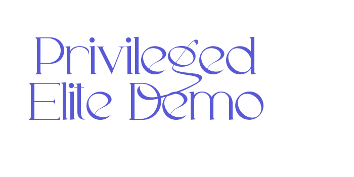 Privileged Elite Demo Font