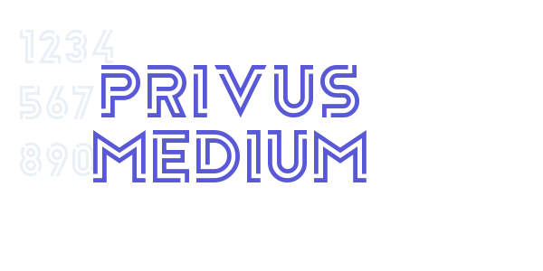 Privus Medium font free