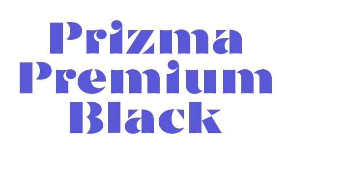 Prizma Premium Black Font Download