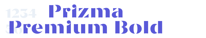 Prizma Premium Bold-related font