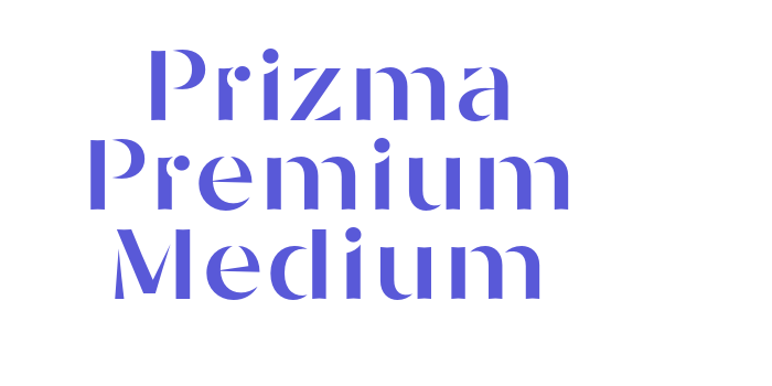 Prizma Premium Medium Font Download