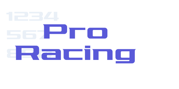 Pro Racing font free