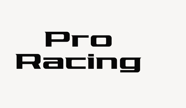 Pro Racing Font