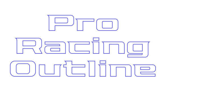 Pro Racing Outline Font Download