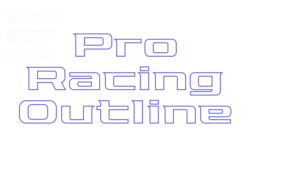 Pro Racing Outline-font-download