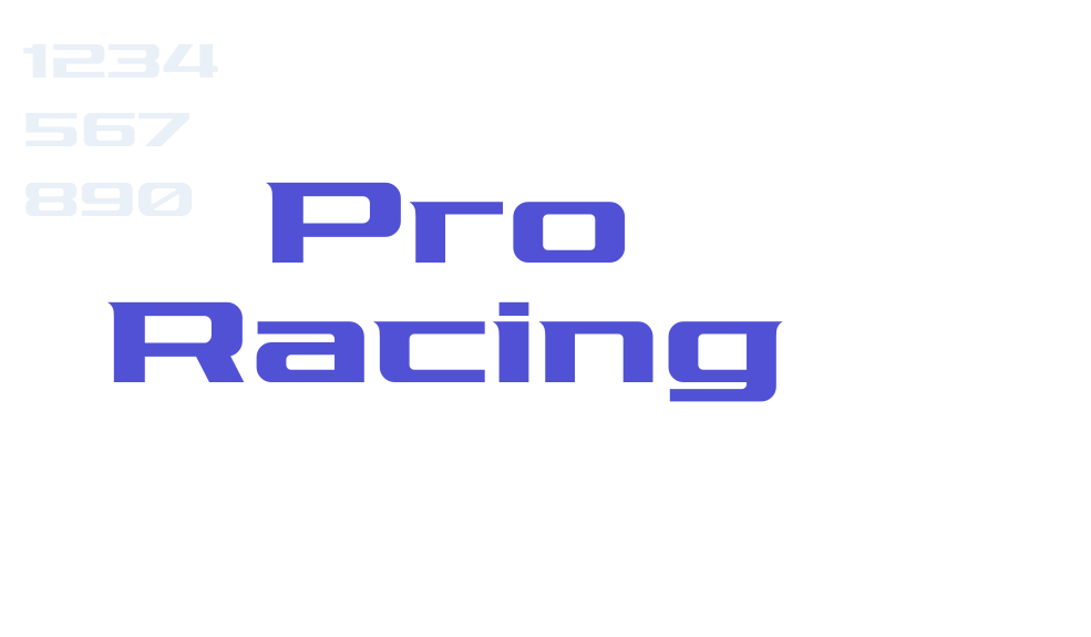 Pro Racing-font-download