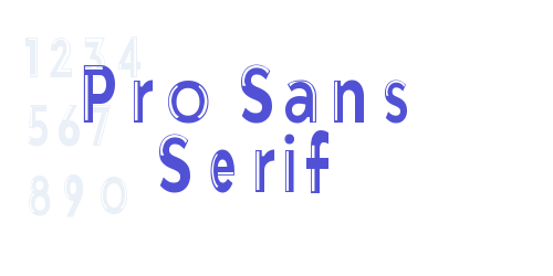 Pro Sans Serif-font-download