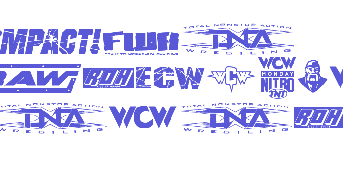 Pro Wrestling Logos Font Download