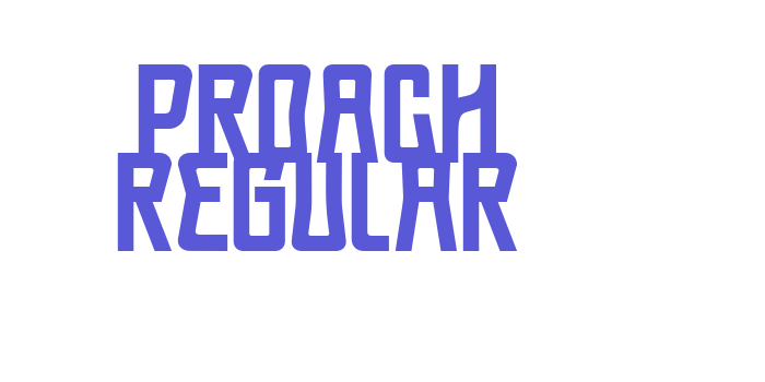 Proach Regular Font Download