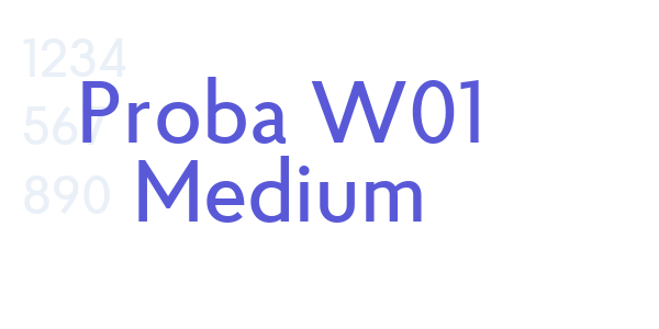 Proba W01 Medium font free