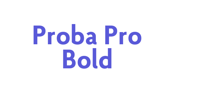 Proba Pro Bold Font Download