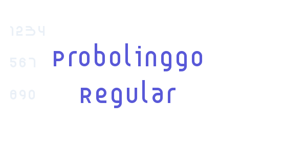 Probolinggo Regular font free