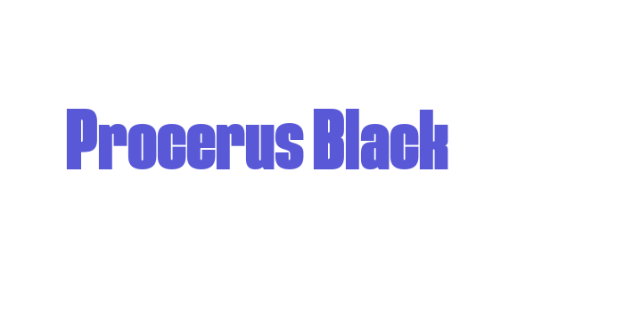 Procerus Black Font Download