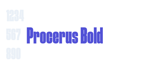 Procerus Bold-font-download