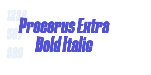 Procerus Extra Bold Italic-font-download