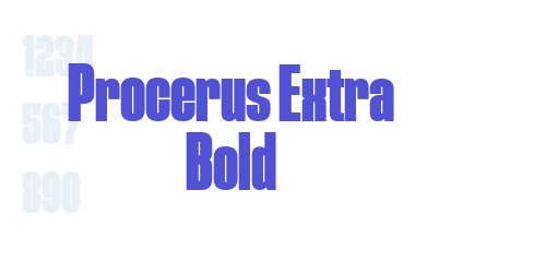 Procerus Extra Bold-font-download