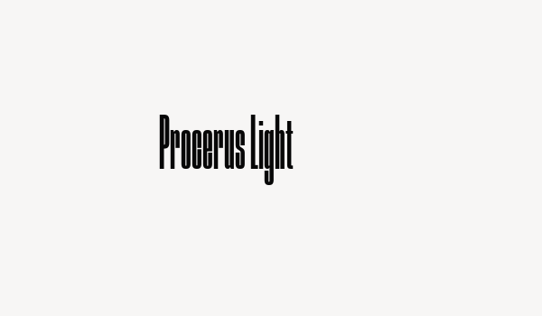 Procerus Light Font