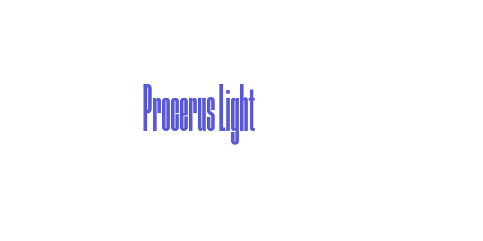 Procerus Light Font Download