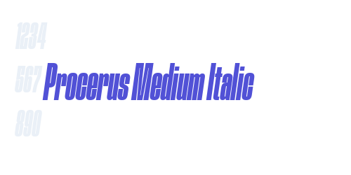 Procerus Medium Italic-font-download