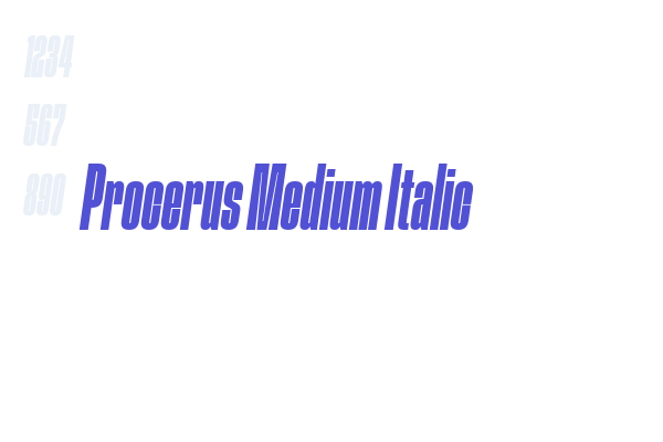 Procerus Medium Italic