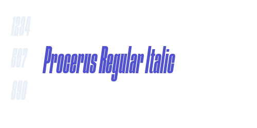 Procerus Regular Italic-font-download