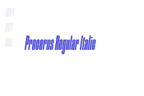 Procerus Regular Italic