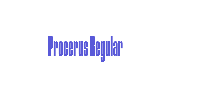 Procerus Regular Font Download