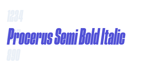 Procerus Semi Bold Italic-font-download