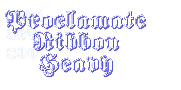 Proclamate Ribbon Heavy font free