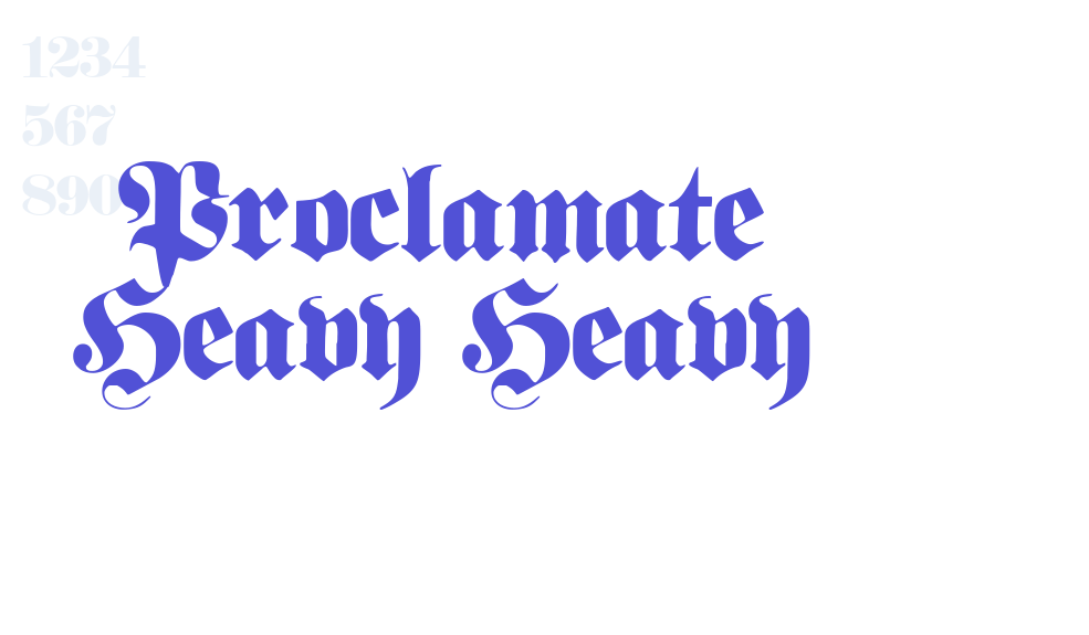 Proclamate Heavy Heavy-font-download