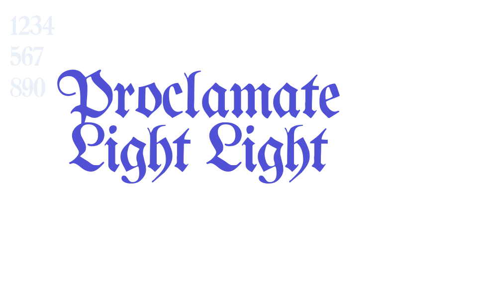 Proclamate Light Light-font-download