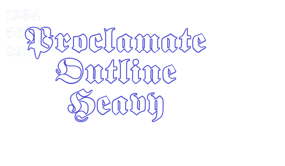 Proclamate Outline Heavy-font-download