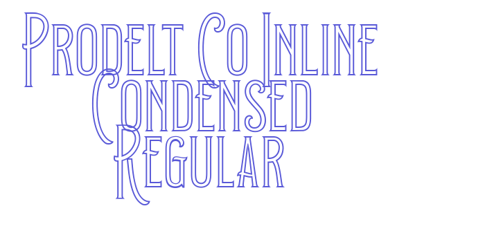 Prodelt Co Inline Condensed Regular Font Download