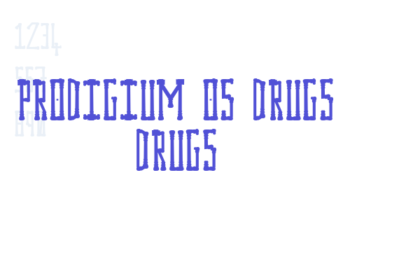 Prodigium Os Drugs Drugs Font Download