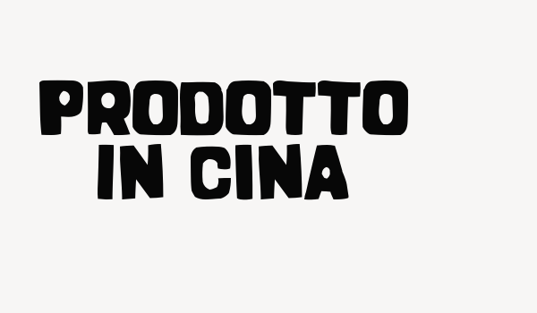 Prodotto In Cina Font