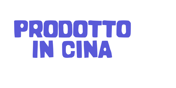 Prodotto In Cina Font Download