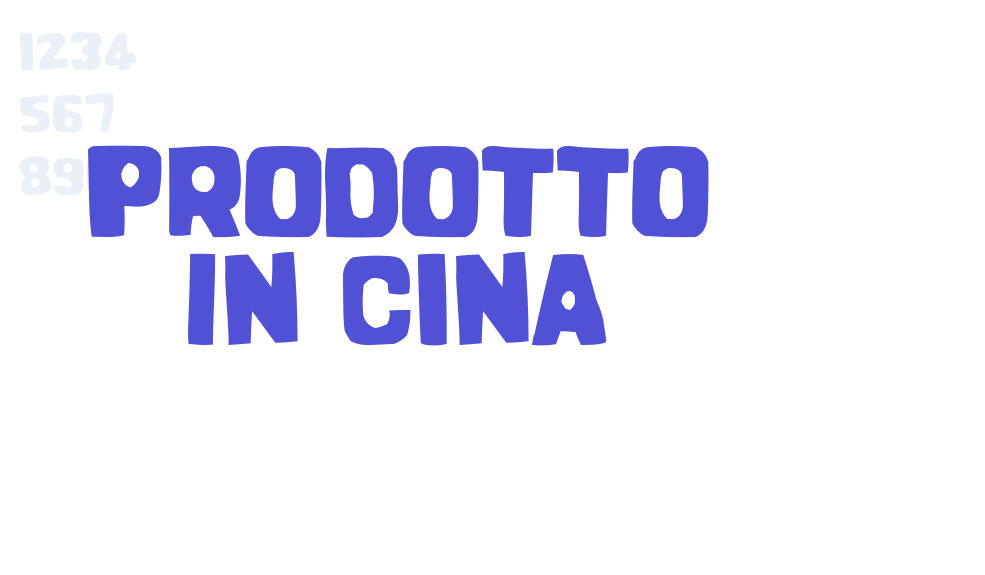 Prodotto In Cina-font-download