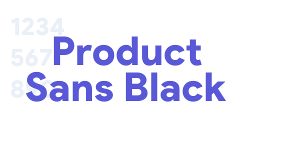 Product Sans Black font free