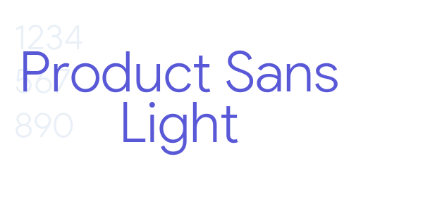 Product Sans Light font free