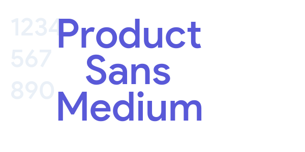 Product Sans Medium font free