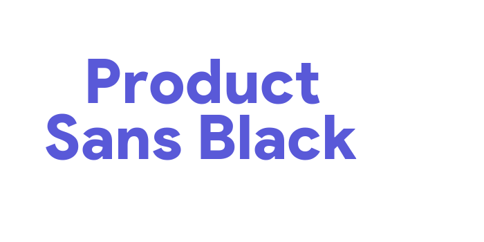 Product Sans Black Font Download