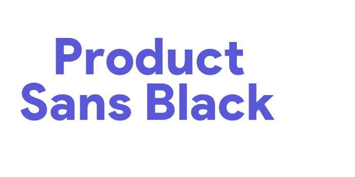 Product Sans Black Font