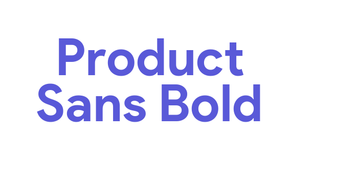 Product Sans Bold Font